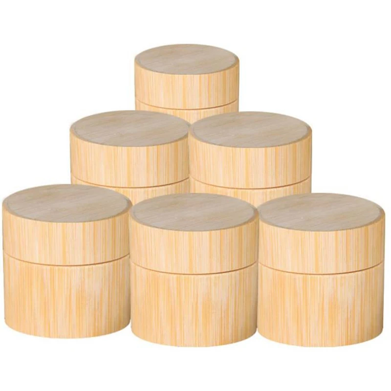 

Shatter-Resistant Makeup Storage Empty Box Bamboo Travel Bottle Cosmetic Jar Container Sub Bottle