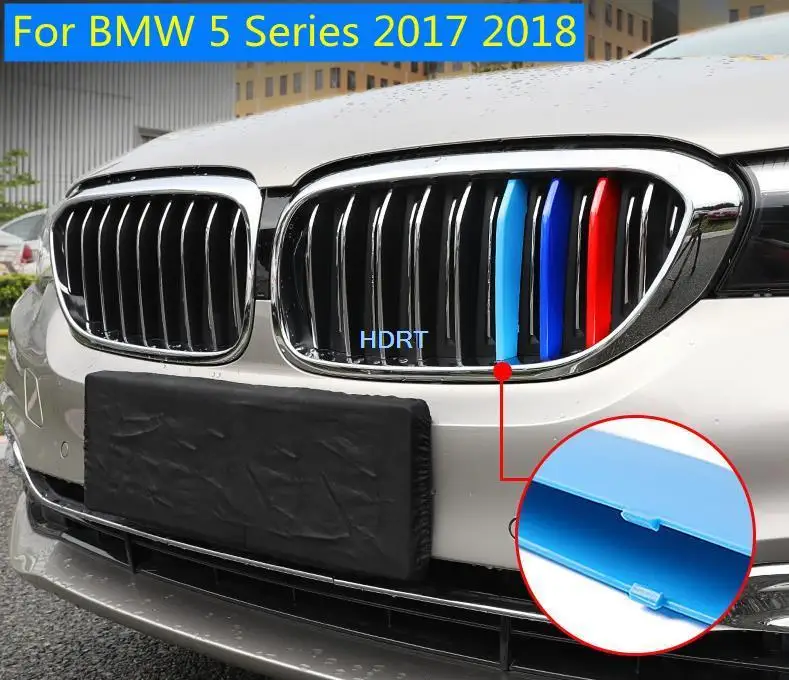 3 шт. ABS для BMW 5 серии G30 2017 2018 автомобильный Стайлинг цвета передние гоночные грили