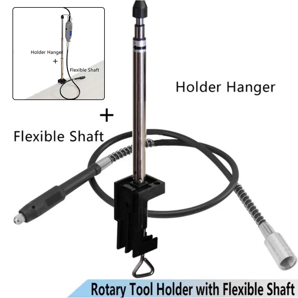 

2pcs/Set Holder Hanger And Rotating Flexible Shaft For Mini Drill Rotary Tool Hanger Stand Woodworking Tools Accessories