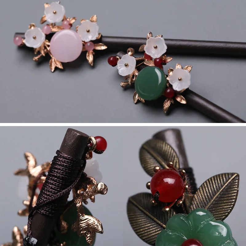 Деревянные палочки для еды в китайском стиле шпильки волос ручной работы