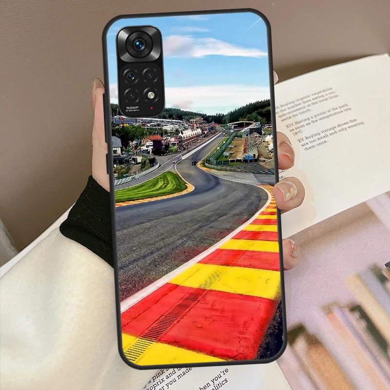 Формула 1 F1 чехол гоночного контура для Xiaomi Redmi Note 11 10 9 8 7 Pro 10S 9S 8T 9A 9C 9T мягкий