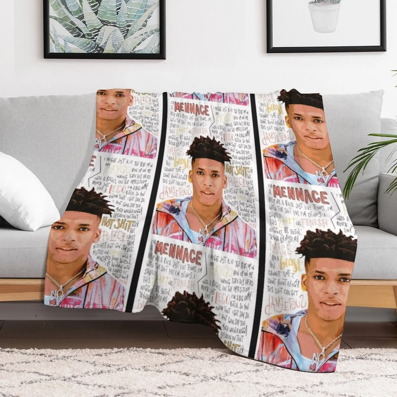 Одеяло NLE Choppa аниме для дивана тонкий спальный мешок декоративные одеяла