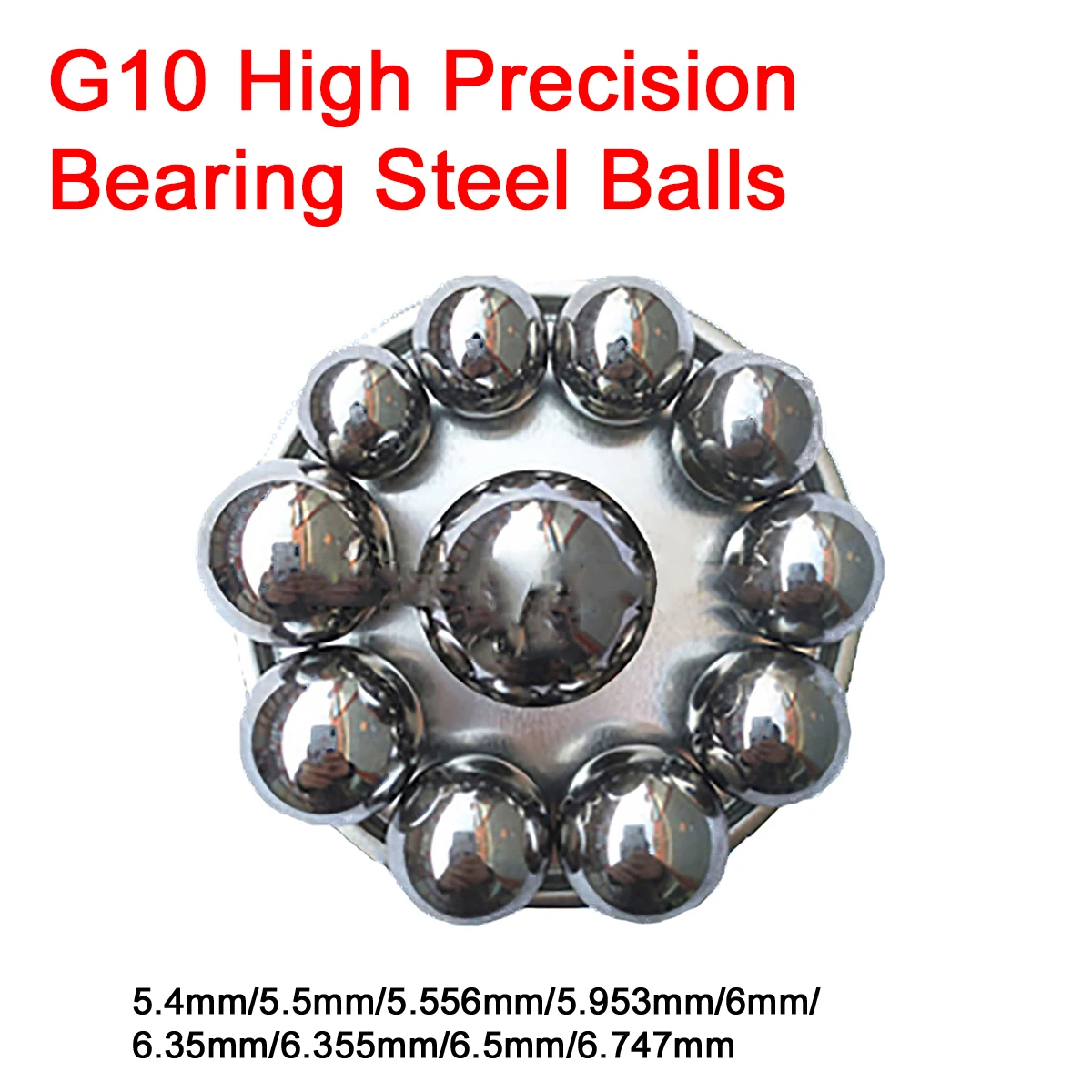 

100/200/500Pcs G10 Grade High Precision Bearing Steel Balls 5.4/5.5/5.556/5.953/6/6.35/6.355/6.5/6.747mm Chrome Bearing Steel