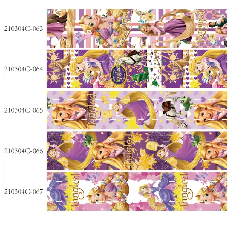 Корсажная лента Disney Princess с вертикальным принтом для бантов сделай сам 10 ярдов