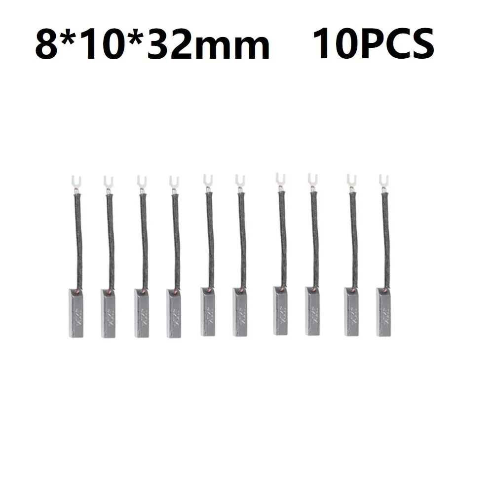 

10Pcs Grinder Carbon Brush For J204 Diesel Generator Electric Motor Alternator Replacement Power Tool Accessories