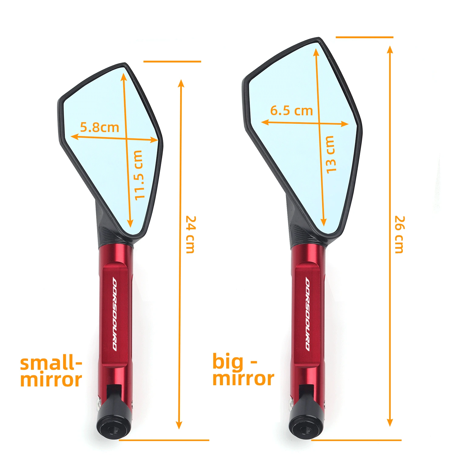 Универсальное зеркало для мотоцикла CNC заднего вида синего цвета с антибликовым покрытием для Aprilia DORSODURO 750 и DORSODURO 1200.