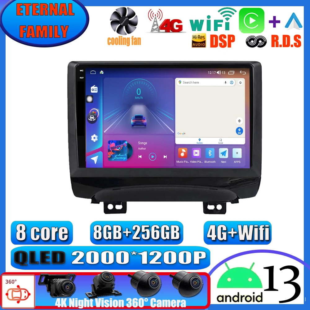 

Android 13 для JAC Refine S3 2013 -2016 автомобильное радио стерео мультимедийная навигация GPS беспроводное Carplay Android автомобильный видео плеер 4G