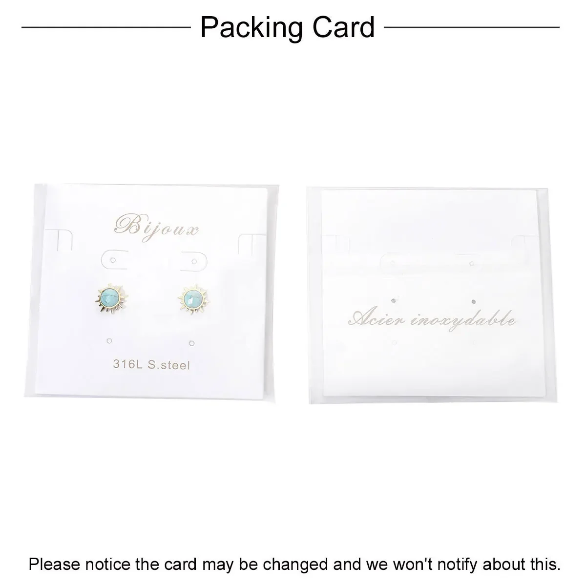 Французские роскошные серьги-гвоздики из нержавеющей стали с солнцем и