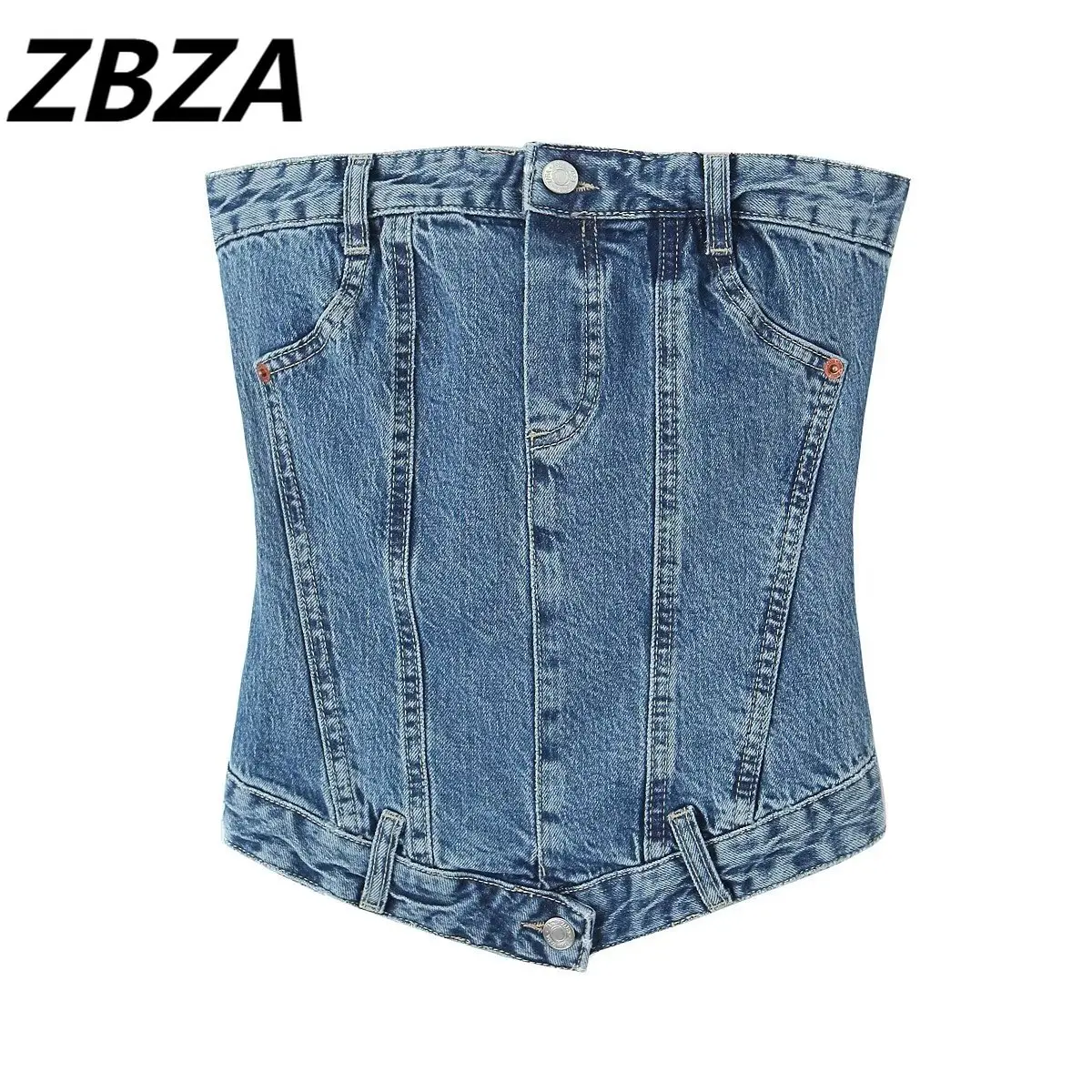 

ZBZA Новинка 2023, модная летняя приталенная одежда Thorax, Стильные Ковбойские топы, винтажные женские шикарные топы с открытой спиной