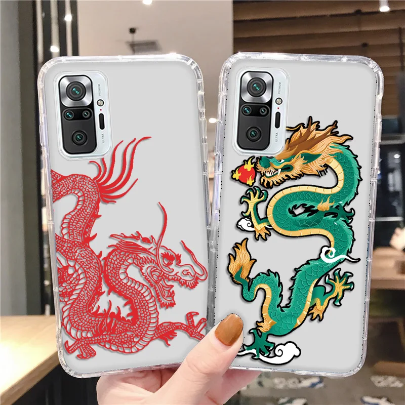 Чехол Dragon для телефона Xiaomi Redmi Note 11 чехол 10 9 8 7 Pro 9A 9C Poco M4 X4 12 Mi Lite 11T |