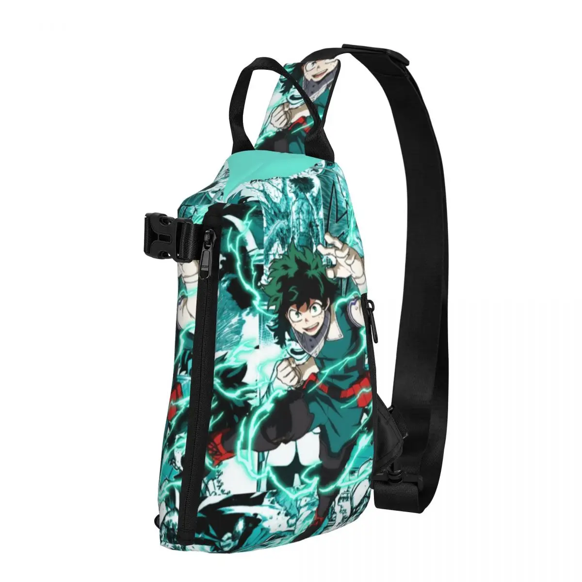 

Izuku Midoriya Manga Collage Chest Bags My Hero Academia Custom Shoulder Bag Vintage Crossbody Bag Travel Outdoor Sling Bags