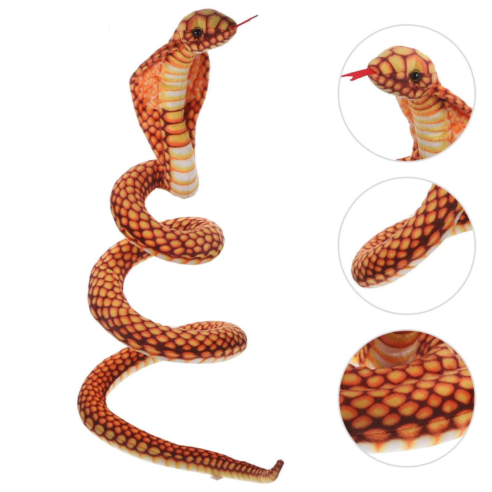 

Удобная мягкая игрушка змея кавайная Милая Короткая плюшевая износостойкая для детей