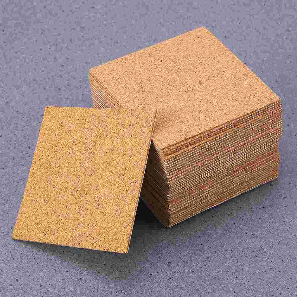 

Cork Adhesive Self Coasters Sheets Pads Backing Coaster Cup Mat Square Board Squares Wooden Holdermats Wood Drink Strip Tiles