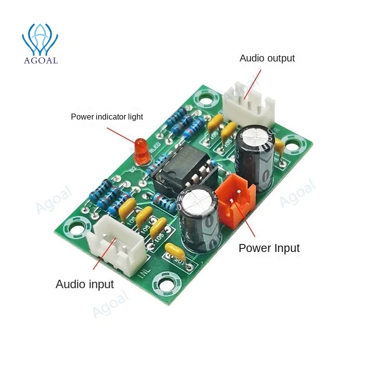 

NE5532 DC12-30V плата предварительного усиления, передняя плата, сменный блок питания