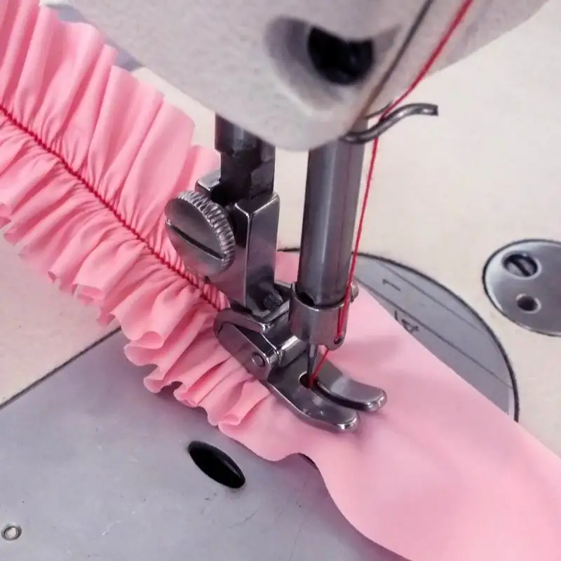 Детали для промышленных швейных машин, плиссированные прижимные лапки, плиссированная Лапка, лапка с прямым швом, подходит для тонкой ткани
