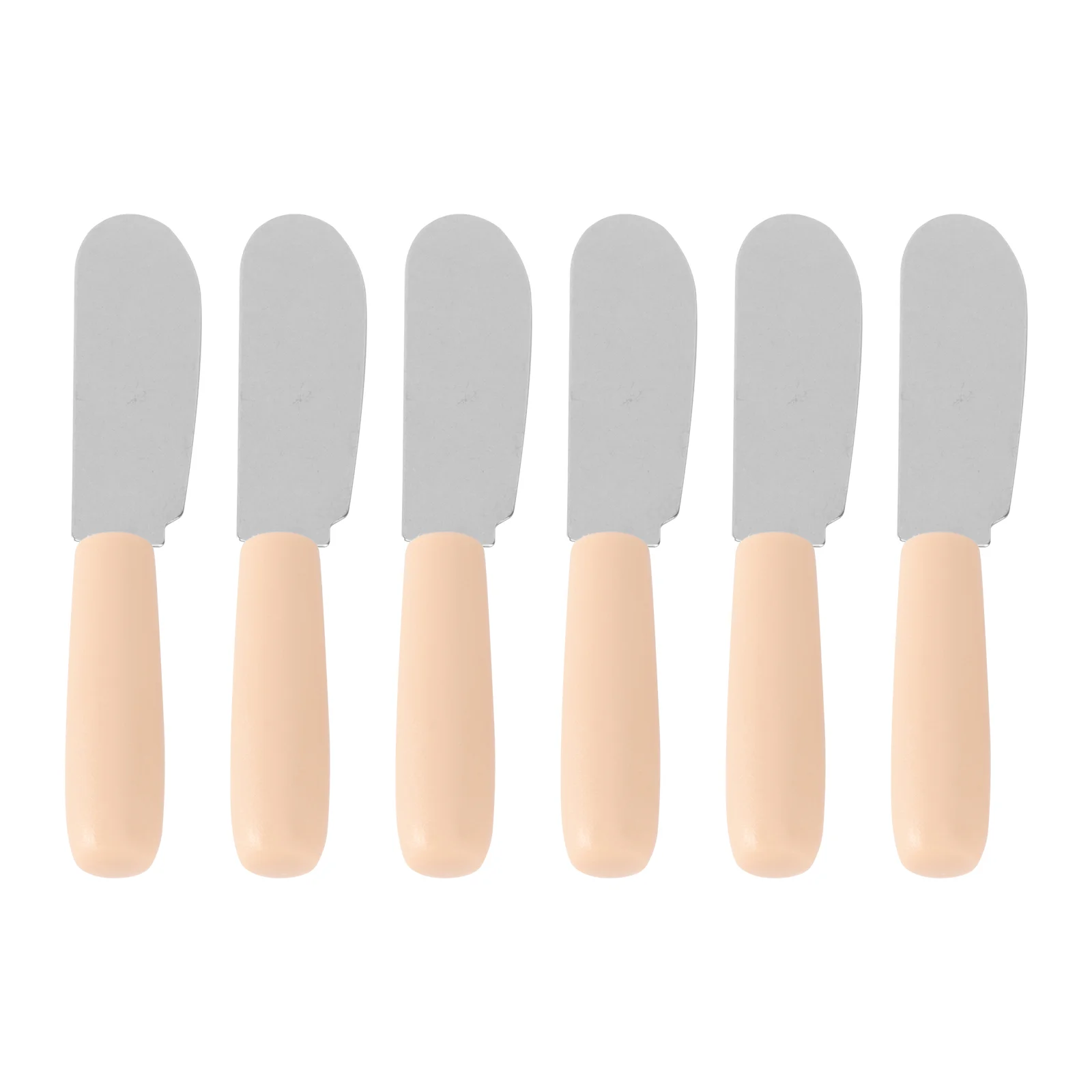 

6 Pcs Cooking Spatula Cheese Spreader Stainless Butter Breakfast Sandwiches Baking Wood Cream Metal Joycon Jelly