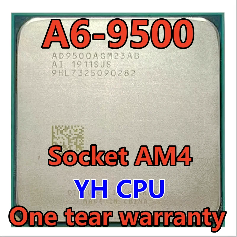 

A6-9500 A6 9500 A6 9500B 3.5 GHz Used Dual-Core CPU Processor AD9500AGM23AB/ AD950BAGM23AB Socket AM4