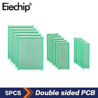 5pcslot prototyp pcb universal board double sided board green 2x8 3x7 5x7cm pcb diy electronic kit for arduino