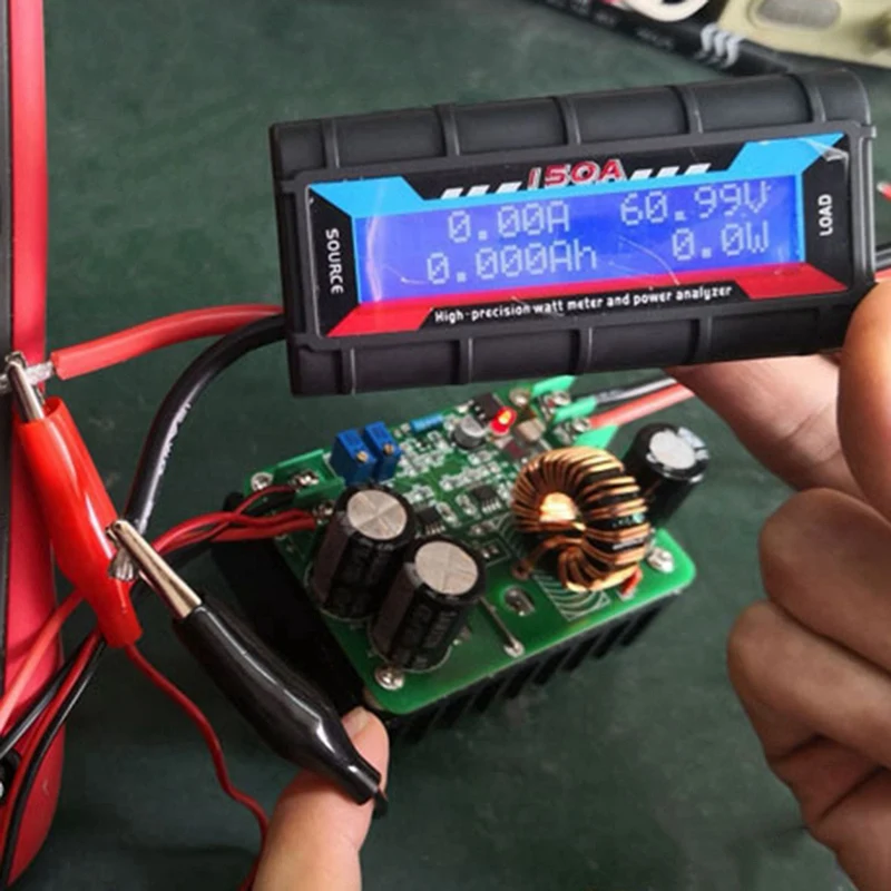 Ваттметр с ЖК-дисплеем и подсветкой 150 А 1 шт.