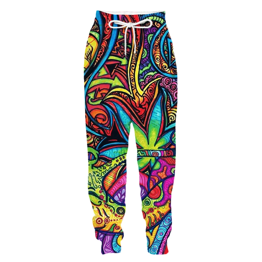 

New Colorful Trippy Weeds Pattern 3D Print Causal Clothing Fashion Men Women Tracksuits Crewneck Hip Hop Pants Plus Size S-7XL