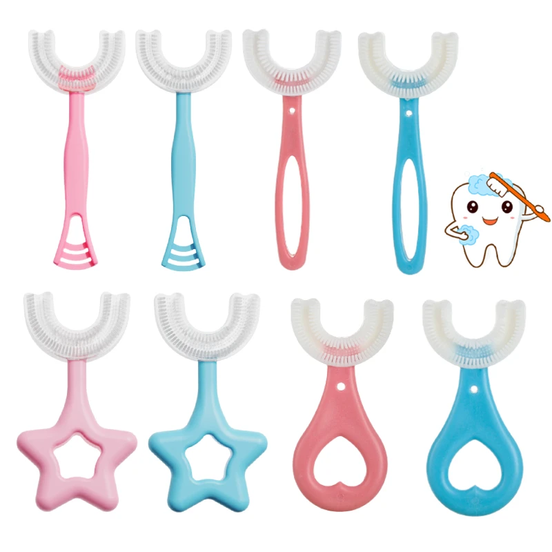 Симпатичная силиконовая Бриллиантовая детская зубная щетка конфетных цветов
