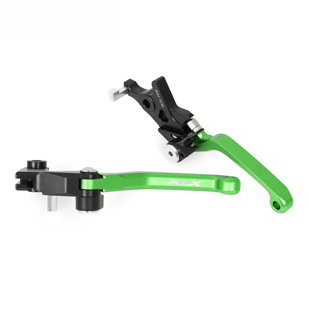 Фото Для мотоциклов KAWASAKI KLX150L, KLX250 S/SF, KLX300SM 2009-2022, а также для питбайков и мотокроссовых мотоциклов, рычаги тормоза и сцепления с поворотным креплением, 125 D-TRACKER №3