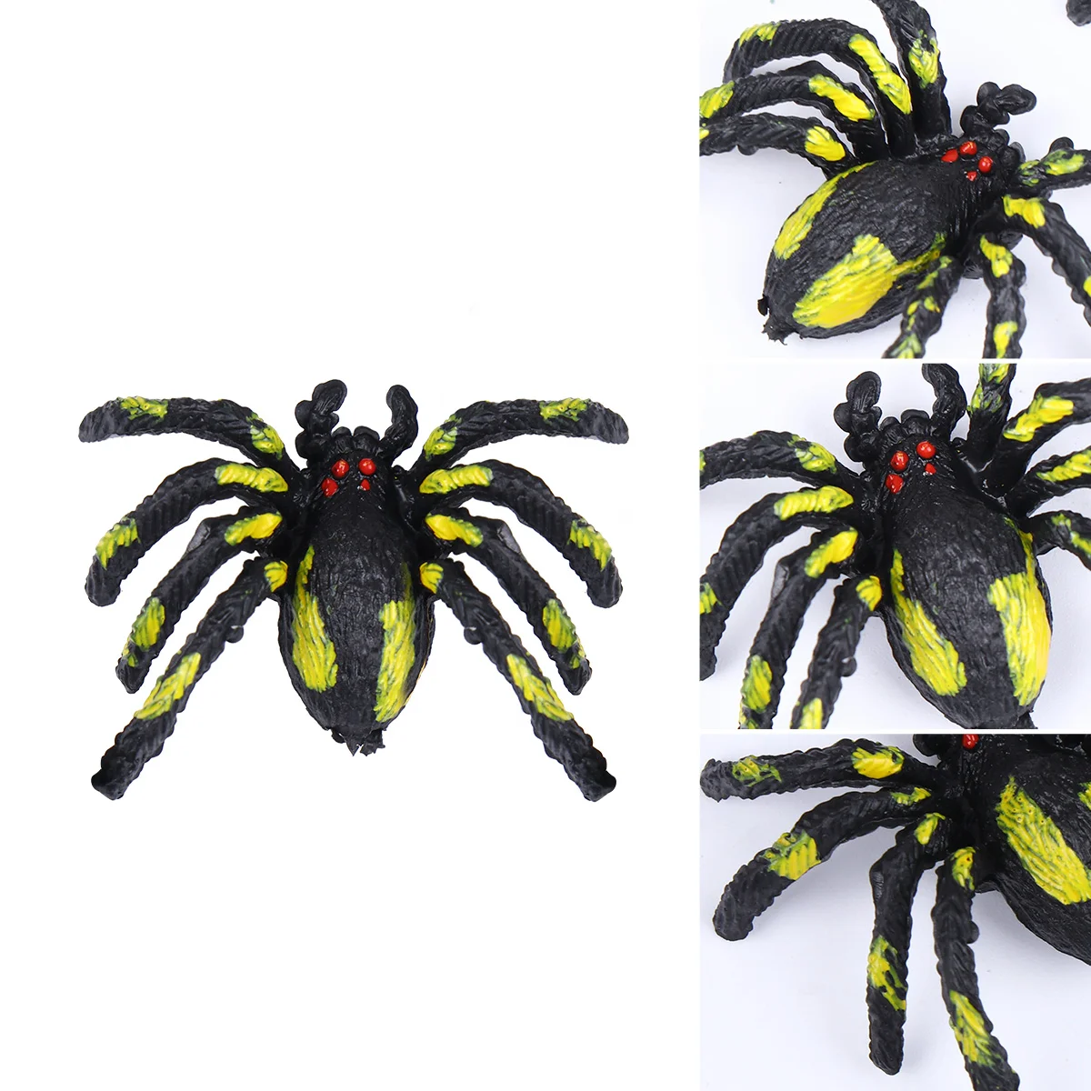 

15 шт. хитрые украшения на Хэллоуин имитация паука модель паука для украшения