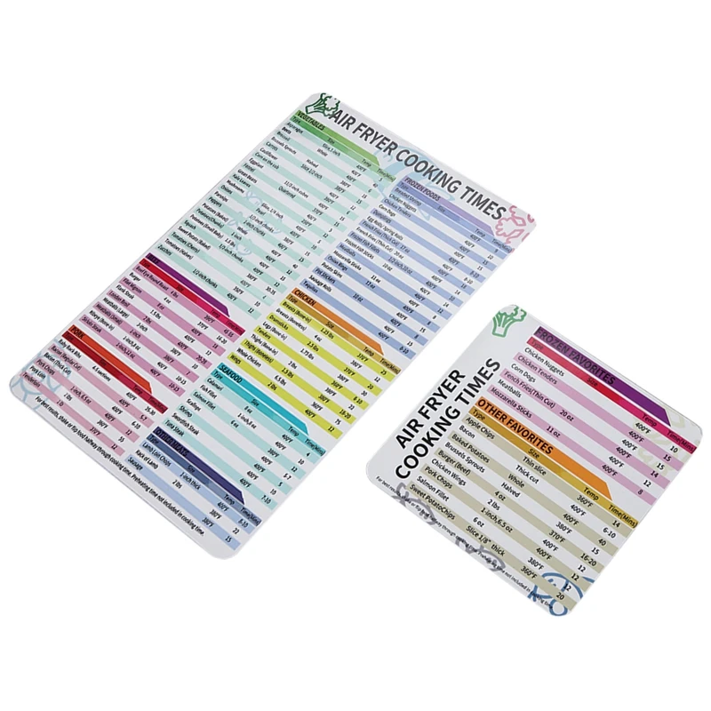 Аксессуары для аэрофритюрницы Время приготовления пищи Магнитный шпаргалка