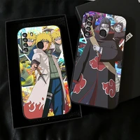naruto anime phone case for samsung galaxy a01 a02 a10 a10s a20 a22 a31 4g 5g funda liquid silicon black soft coque