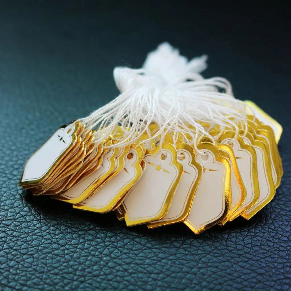 

500pcs Tie String Strung Jewelry Watch Display Price Tags