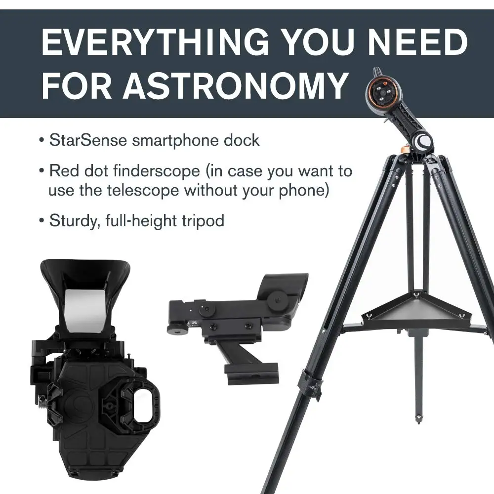 

Мобильный телескоп CELESTRON StarSense Explorer DX 130AZ с поддержкой приложения-работает с приложением StarSense, чтобы помочь вам найти звезды, планет