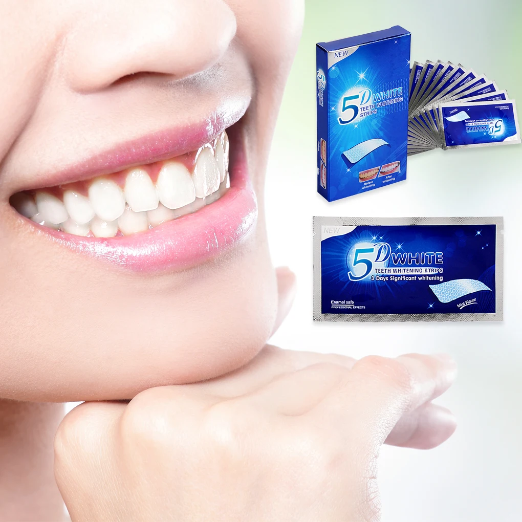 

7/14Pairs Tooth Whitening Dry Tooth Paste Bleaching Tooth Sticky Gel Whitening Strip High Elastic Oral Care Hygiene Toothpaste