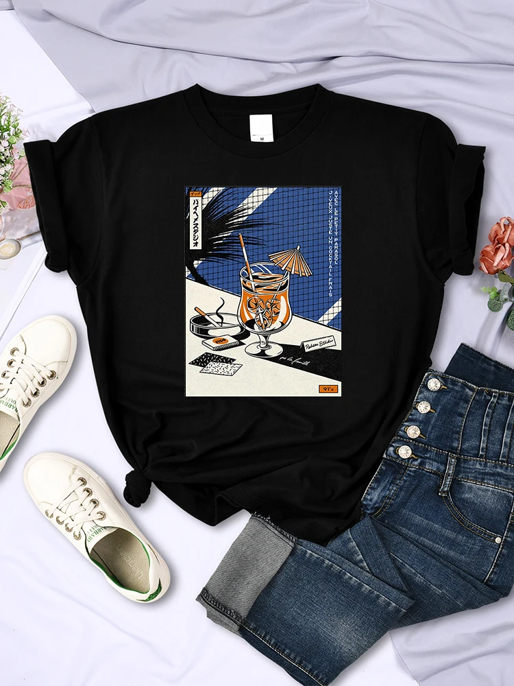 

Винтажная японская графика, модные женские футболки с принтом, летние повседневные топы, футболка большого размера, модная женская футболк...