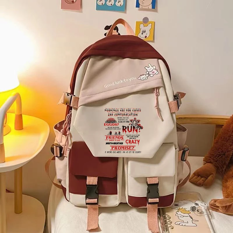 

Stranger Things Backpack Friends Student Schoolbag Girls Boys Bookbag Mochila Waterproof Laptop Bag for Teens Macron Canvas Bag