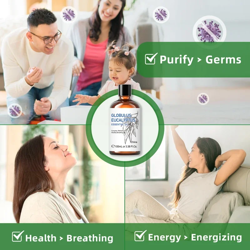 HIQILI 100 мл эвкалипт ванильный ладан мятный сандал роза эфирные масла для диффузора