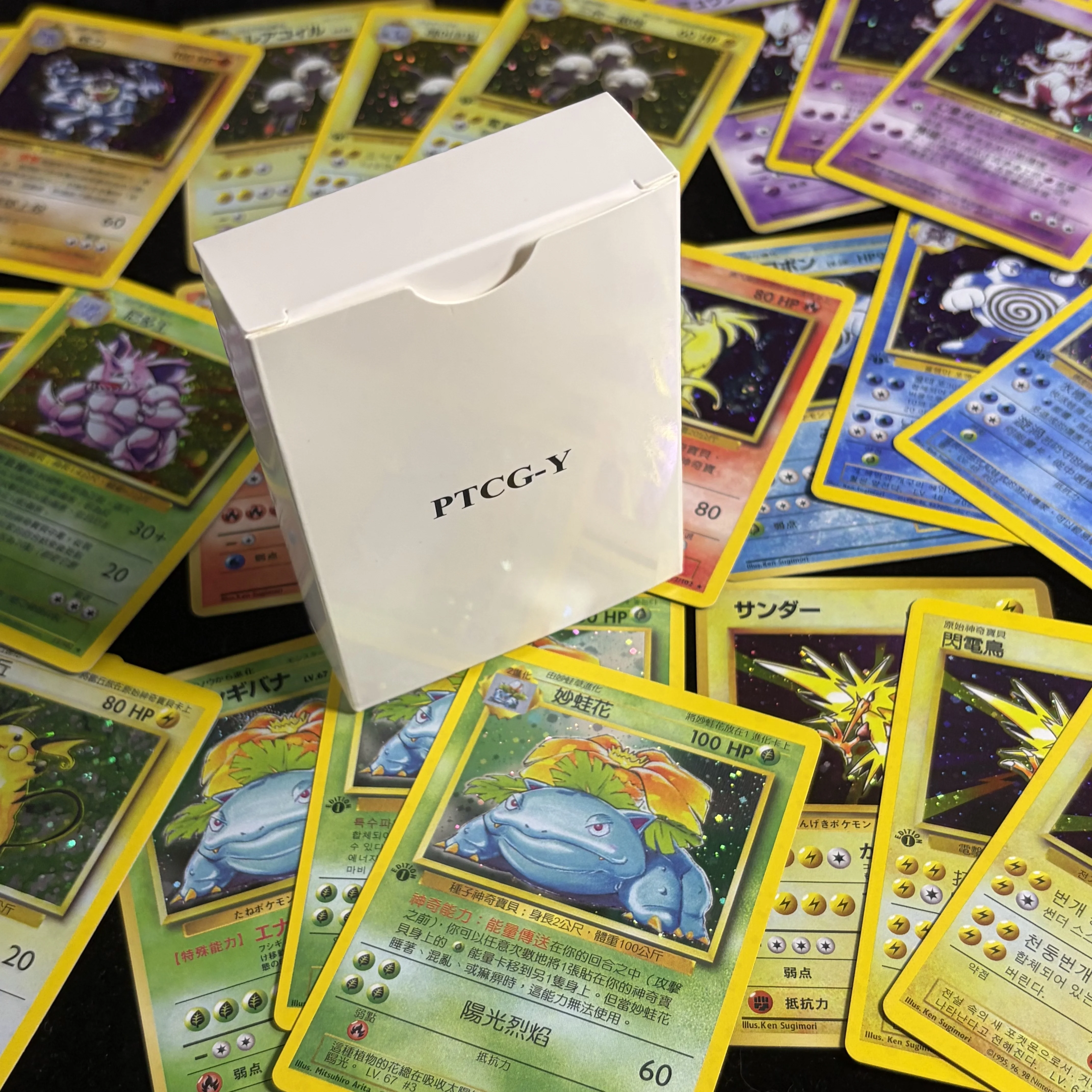 Фото PTCG Новая серия Holo: Полный набор Gym Challenge/Heros Base Set (IT) (KR) (JP) (TC) — Многоязычные классические карточные игры, игрушки, подарки №3