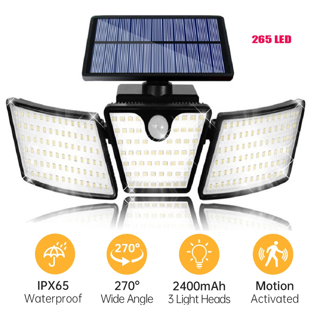 

Outside Solar Wall Light 300MCD Battery Operated Lights Sensor Garden Lamp