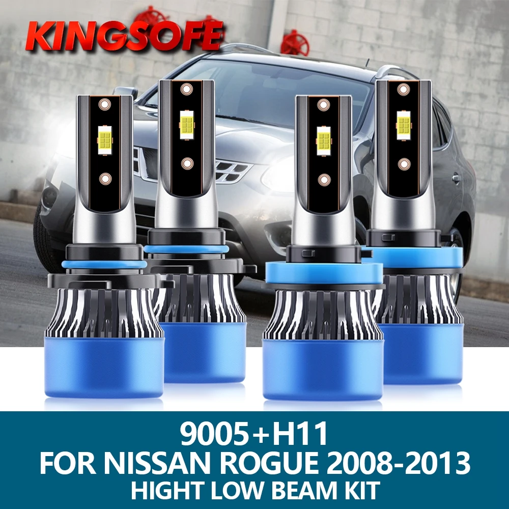 

4 шт., Автомобильные светодиодные лампы 9005 HB3 H11 3570 лм 6500 CSP