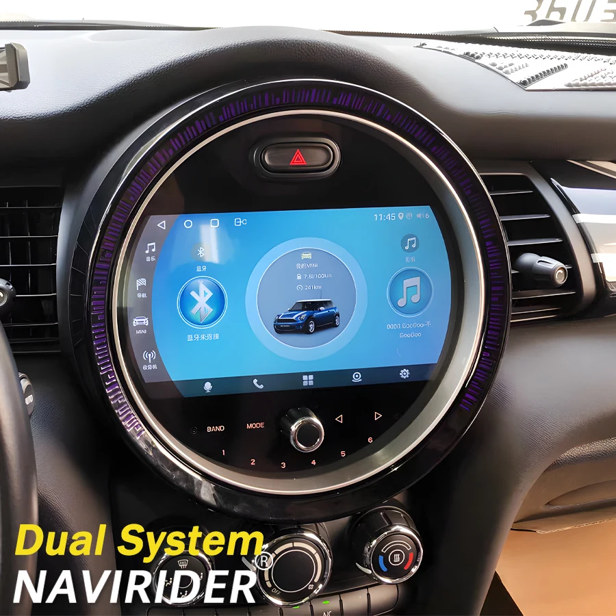 9-дюймовый двойной системный экран Android для BMW Mini F55 F56 NBT 2014 2015 2016 2017 Автомобильный