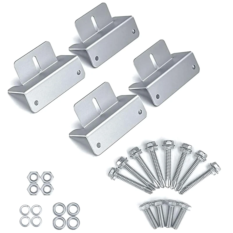 

Крепежные кронштейны для солнечных панелей, крепежные Z-образные кронштейны для солнечных панелей RV, крепежные кронштейны для солнечных па...