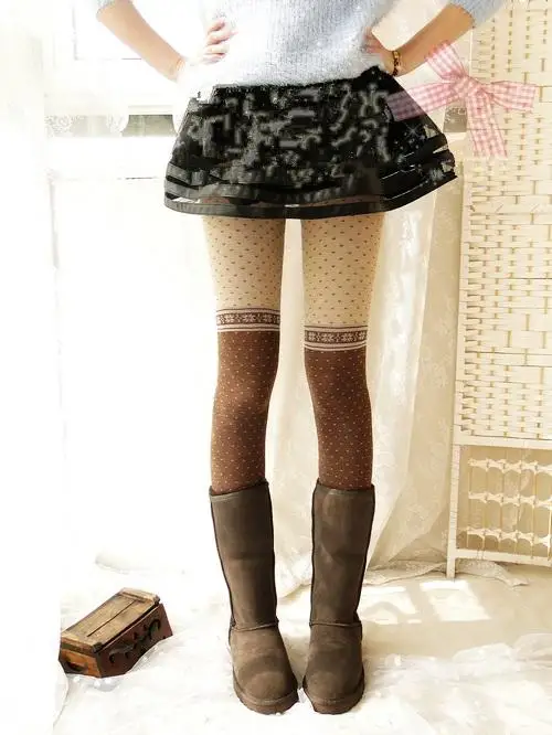 Леггинсы женские демисезонные эластичные винтажные жаккардовые колготки в