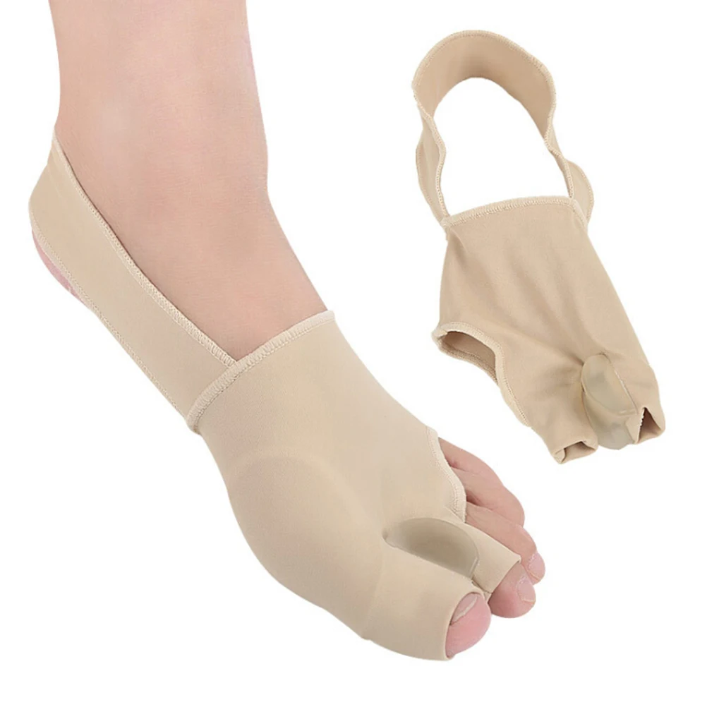 

1 Pair Gel Two Toe Splint Straightener Corrector S/L Hallux Valgus Orthopedic Foot Brace Support Size S L