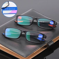 tr90 trendy men women reading glasses anti blue light eyewear presbyopic glasses with 100 150 200 250 300 350 400
