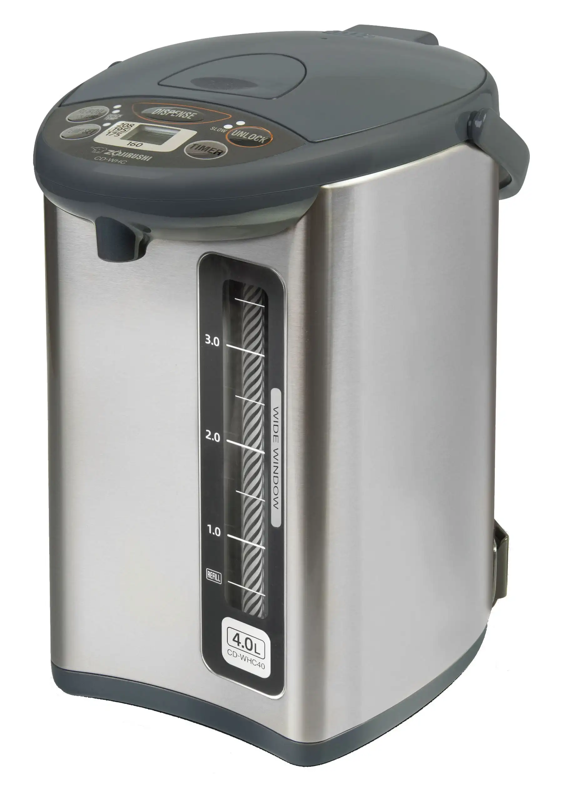 

Zojirushi CD-WHC40XH Micom 135oz Water Boiler & Warmer, Silver Gray