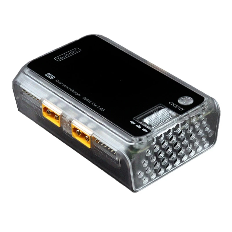 Toolkitrc M6D 500 Вт 15A DC двухканальный мини-умное зарядное устройство для 1-6S Lipo батареи