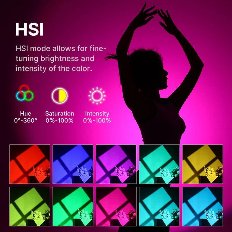 Ulanzi 120 Вт COB видеосвет 2700-6500K RGB полноцветный фотографический светодиодный