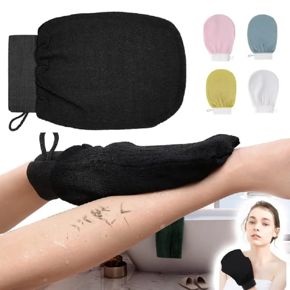 

1PCS Hammam Double Sided Exfoliating Glove Bath Body Scrub Body Horny Cleansing Gloves Easy Clean Reusable For Bath Shower Spa