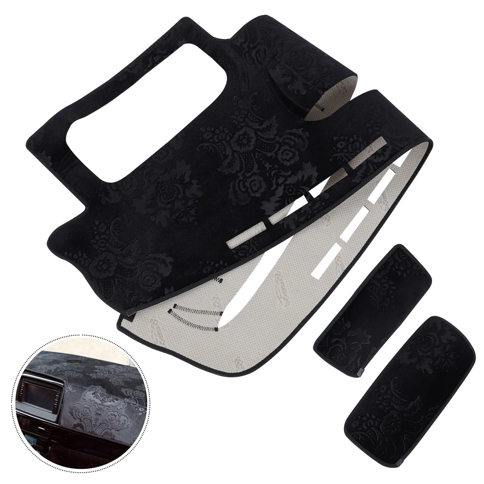 

Dashboard Black Center Console Cover Dash Mat Protector Sun-shield Cover