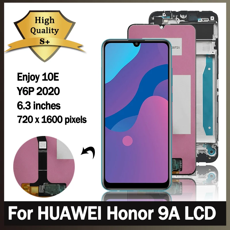 MED-AL00 AL20 TL00 Enjoy 10e LCD для Huawei Y6P LCD MED-LX9 дисплей, сенсорный экран, замена для Honor9A LCD MOA-LX9N Screen