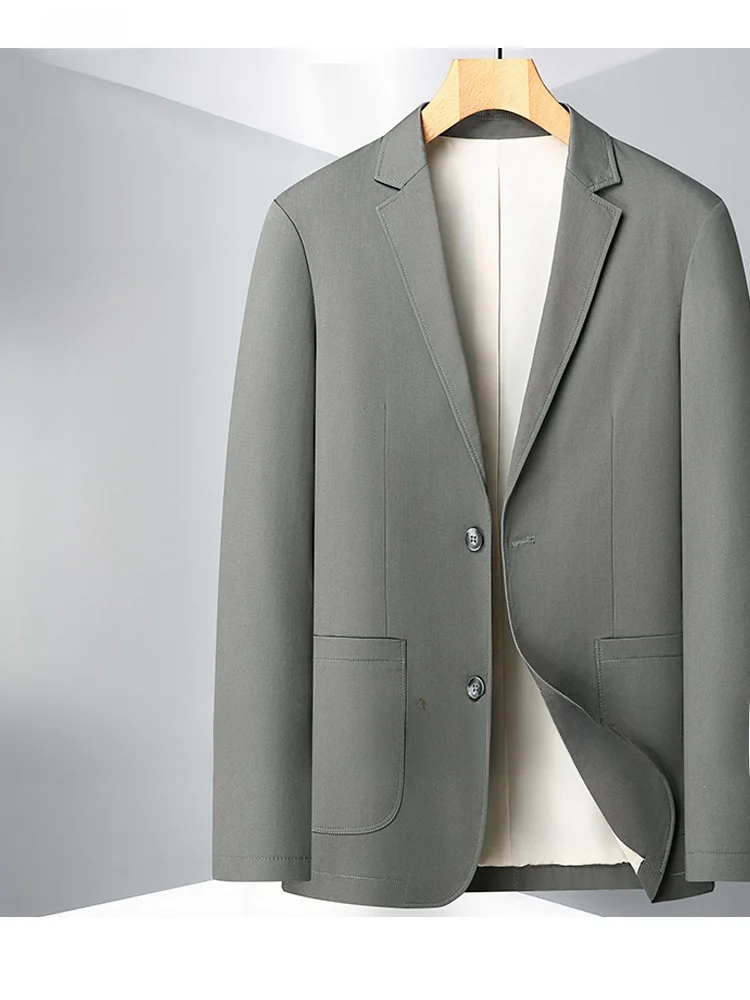 Осень 2024 повседневный костюм из 00% хлопка мужской деловой для папы среднего